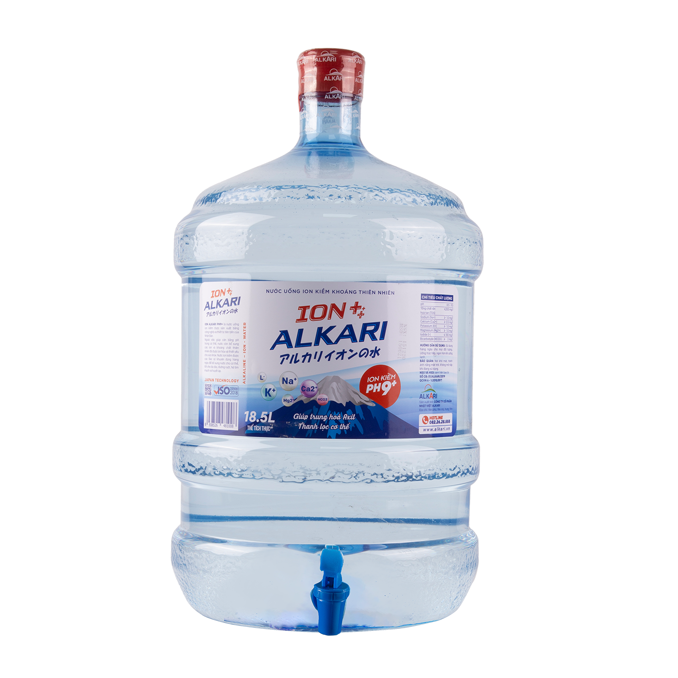 Nước bình ion kiềm alkari pH9+