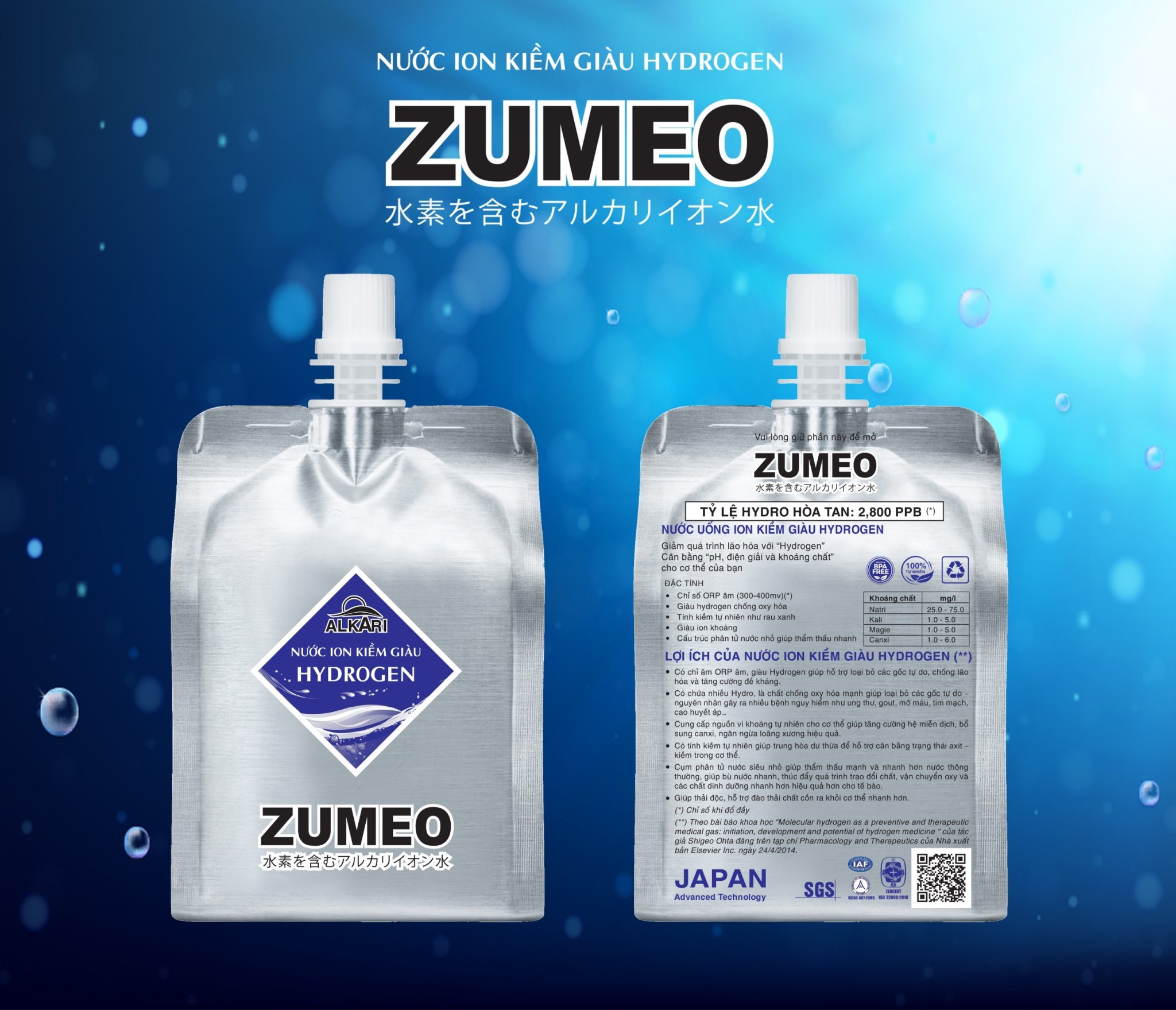 Nước Giàu Hydrogen ZUMEO