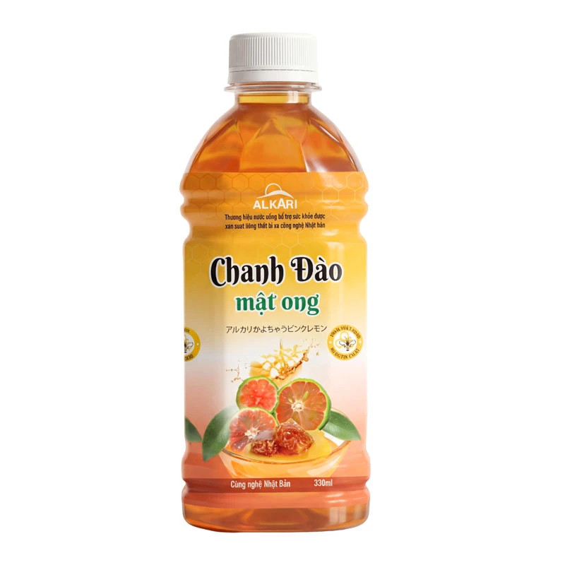 Chanh đào mật ong ALKARI (330mlx24 chai)