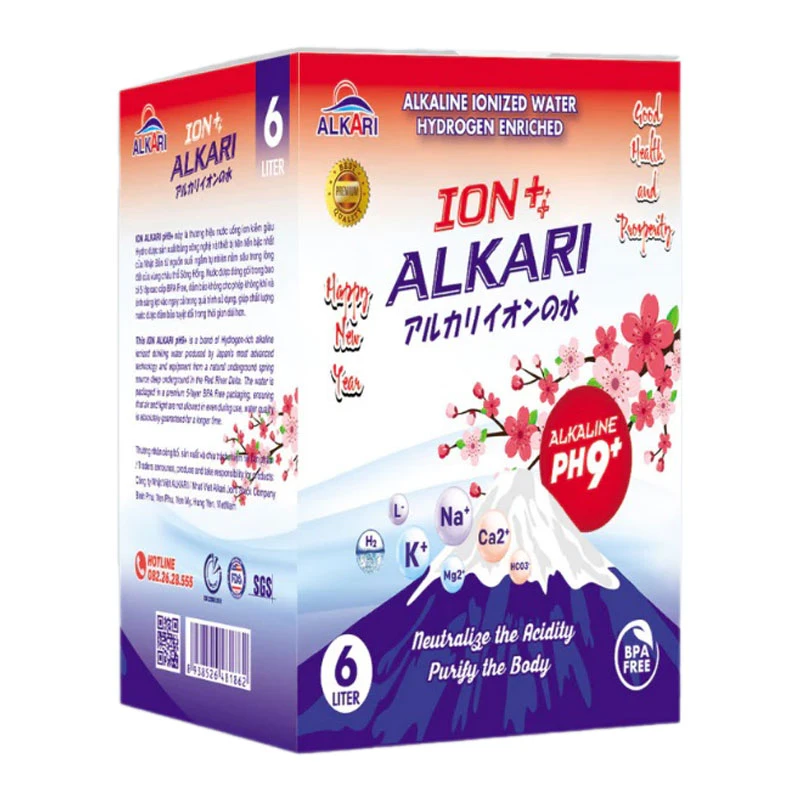 Ion kiềm Alkari pH9+ (Hộp 6L)