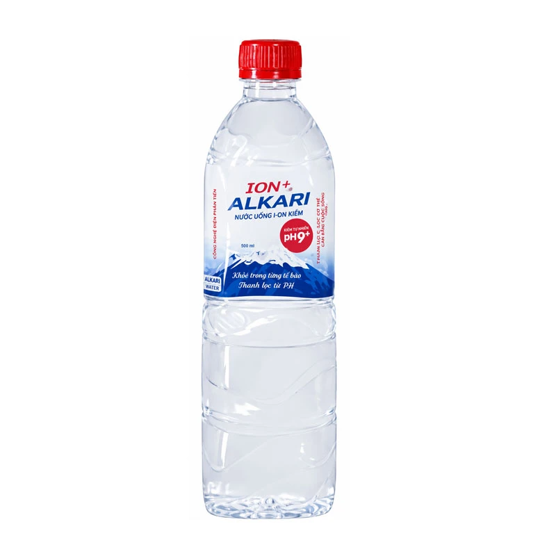 Nước ion kiềm Alkari pH9+ (500mlx24 chai)