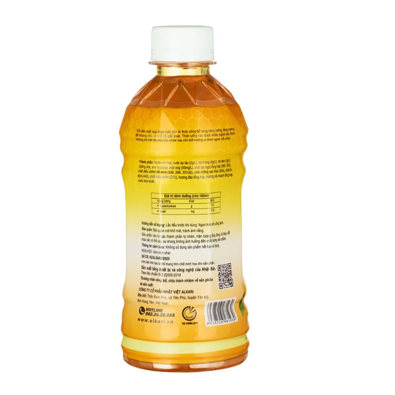 Trà đào mật ong ALKARI (330mlx24 chai)